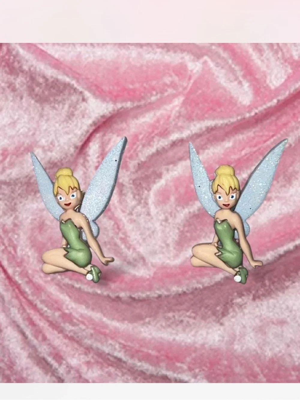 Disney Tinker Bell Green and Blue Earrings